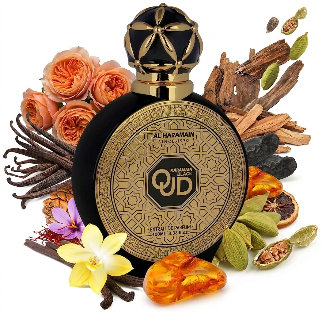 Harmain Oud Black Extrait De Parfum