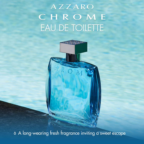 Chrome Eau de Toilette  Spray By Azzaro - Perfume City